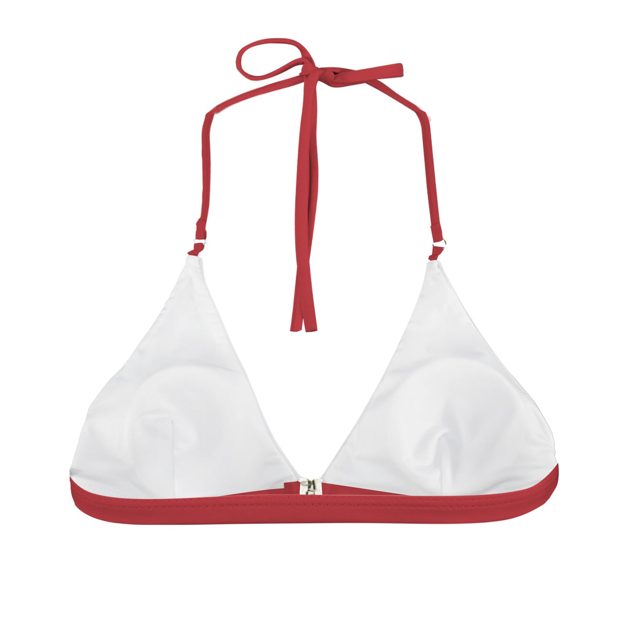 Netherlands Flag Inspired Front Buckle Triangle Bikini Top