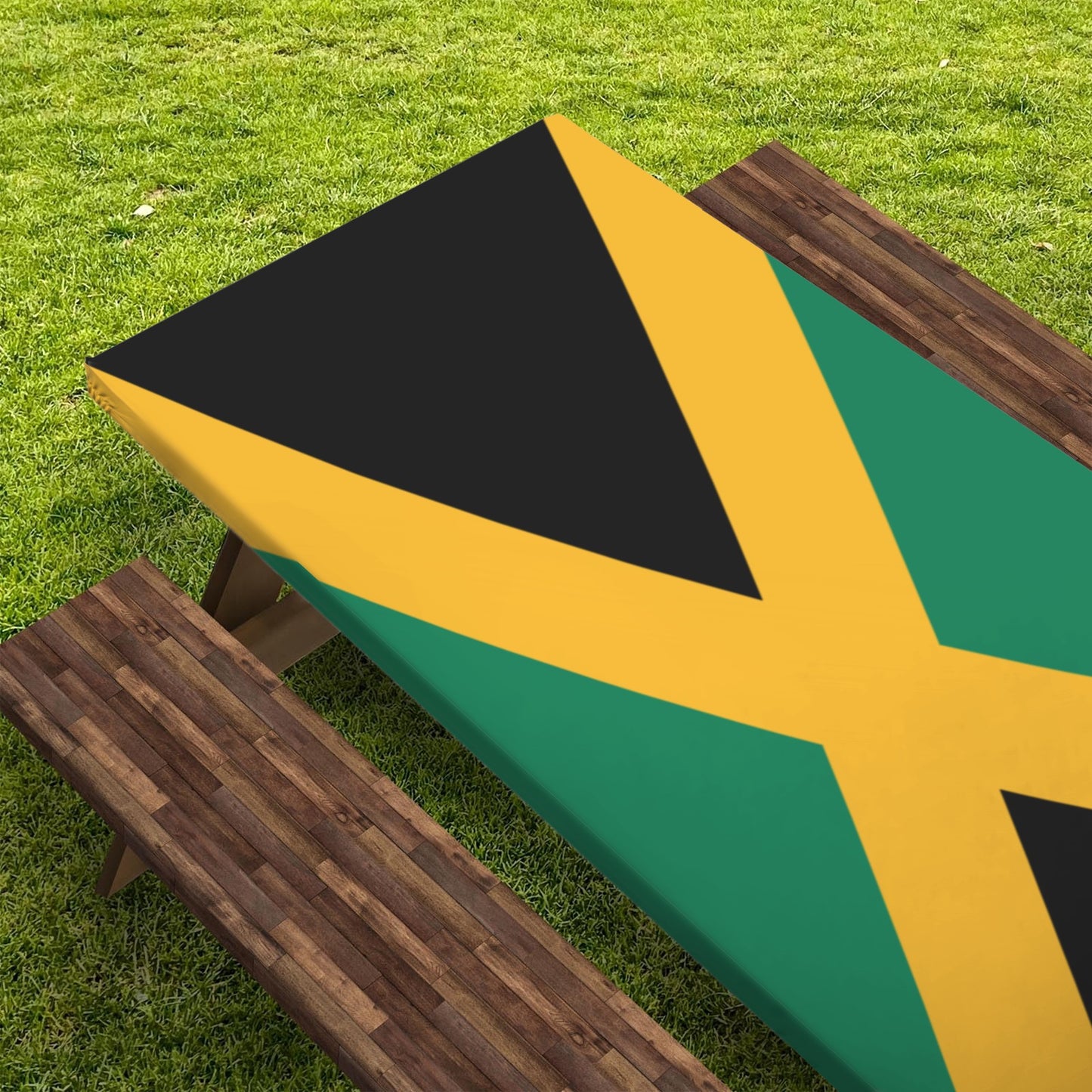 Jamaica Flag Picnic Table Cover (72" x 30") (Made in the USA)