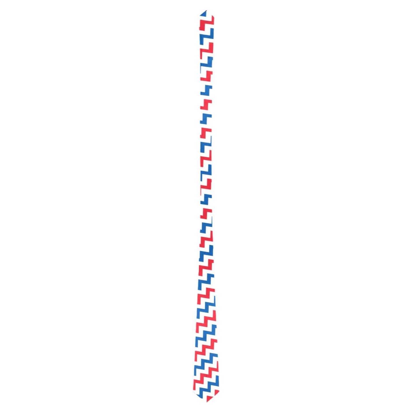 USA/American Flag Inspired Stair Pattern Classic Necktie (Two Sides)