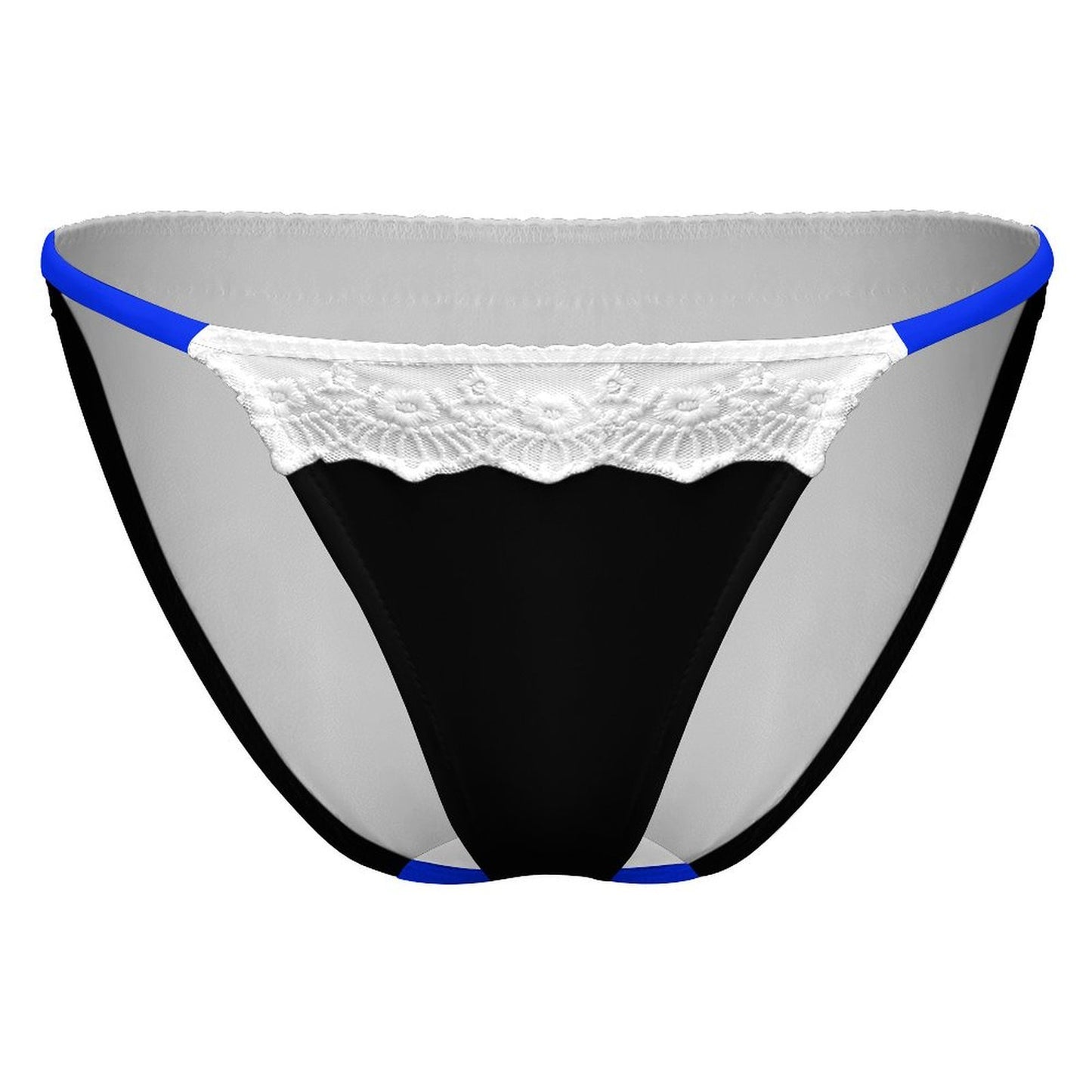 Thin Blue Line Flag Inspired Style-2 Lace Trim Underwear