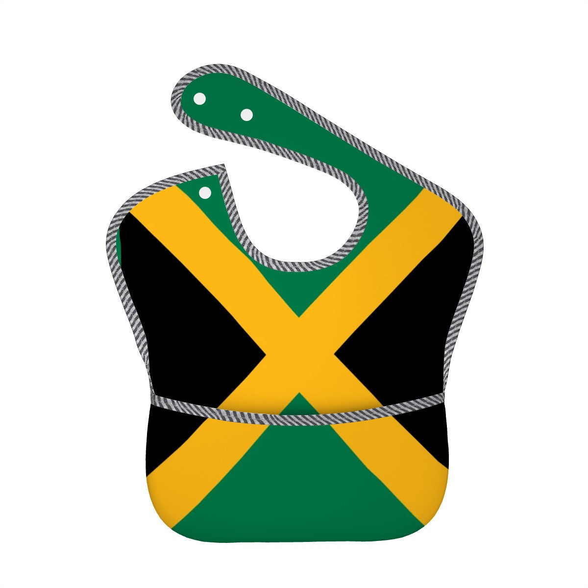 Jamaica Flag Inspired Baby Bib