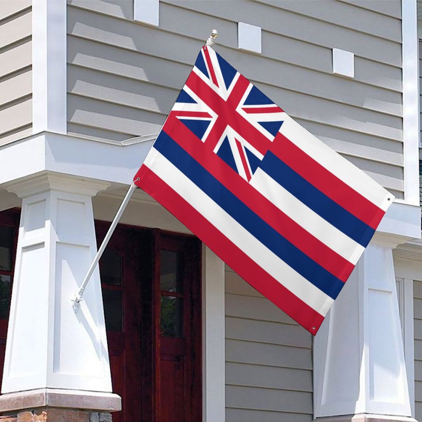 Hawaii Flag Inspired Wall Mount Flag with Four Grommets (35x59 in)