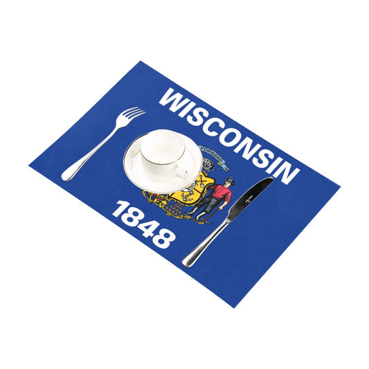 Wisconsin Flag Placemats 12" x 18" (Set of 6)