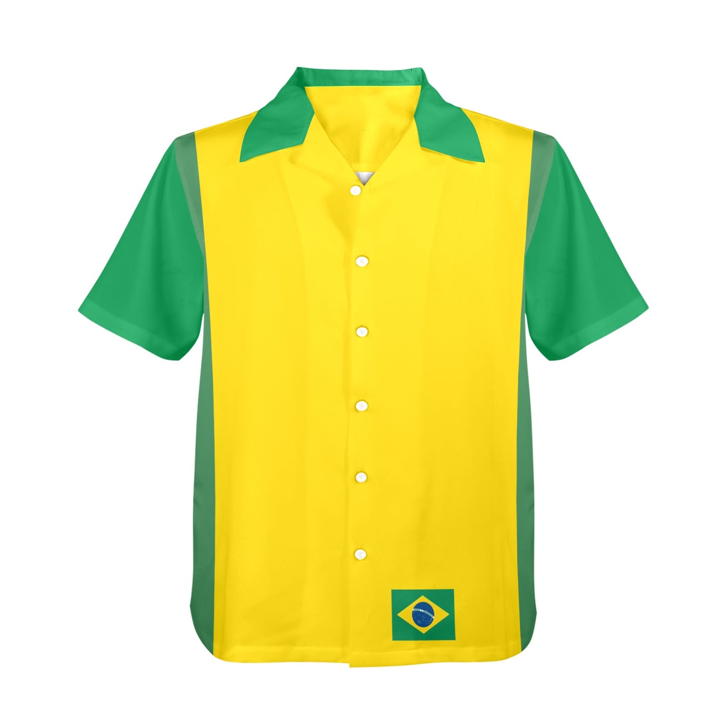 Brasil Flag Hawaiian Shirt (Made in USA)