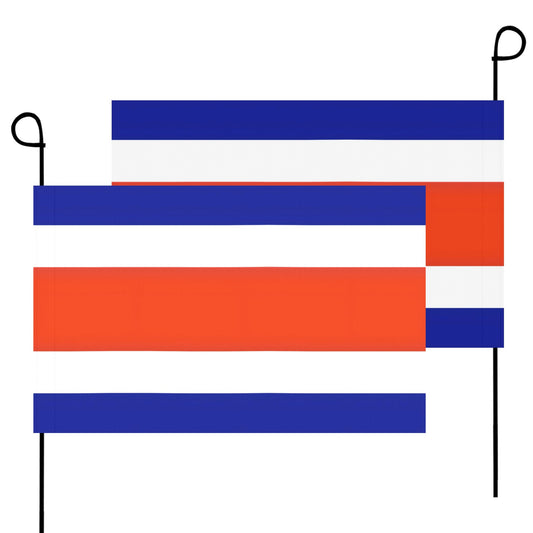 Blue, white, red striped flags by Luv My Flag.
