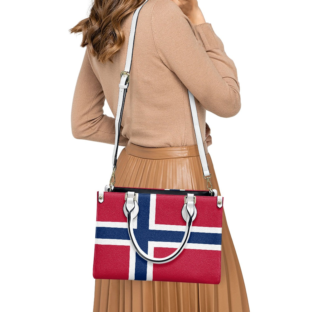 Norway Flag Bag With Bold Display – PU Leather Purse for Everyday - Luv My Flag