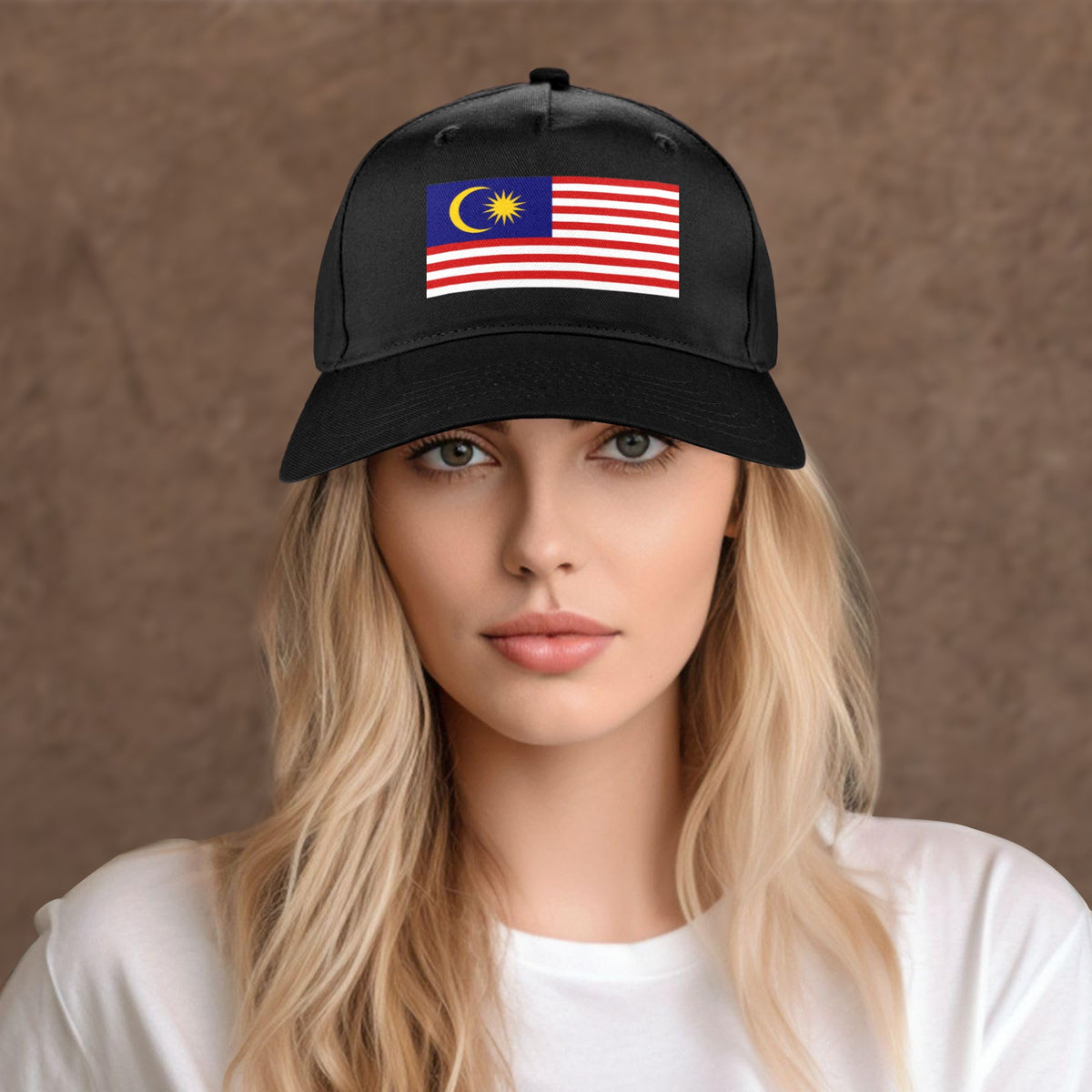 Malaysia Flag Inspired Baseball Cap | Printed in the  USA