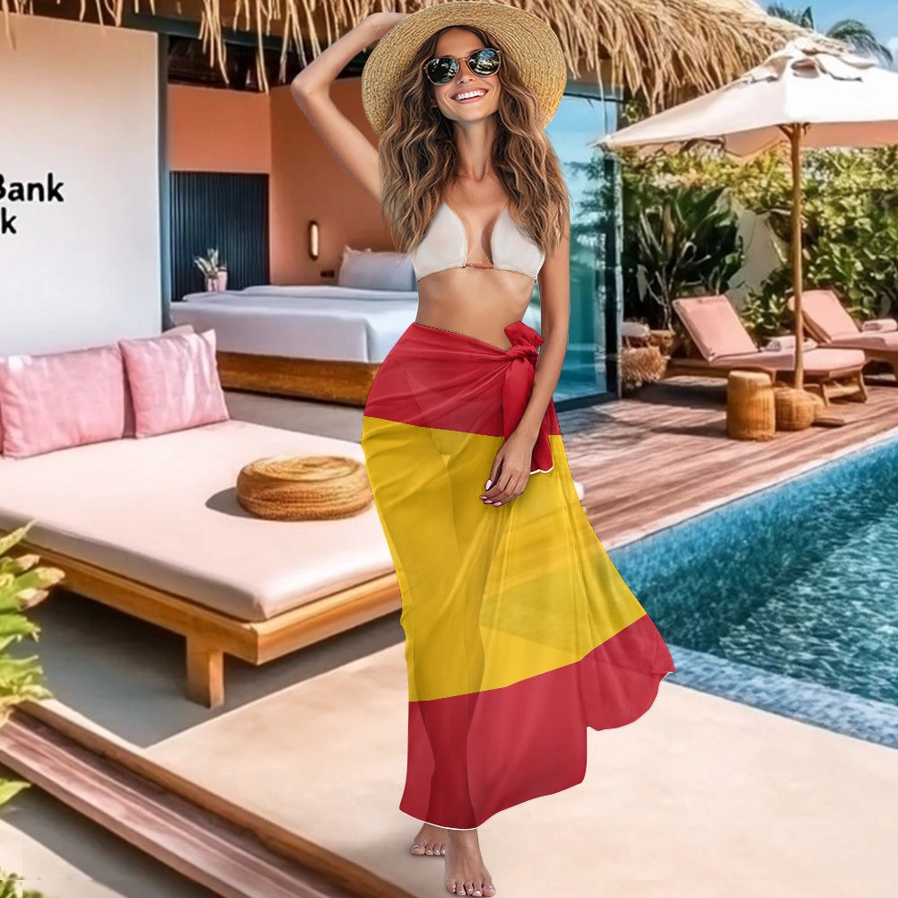 Spain Flag Inspired Bikini Cover-Up