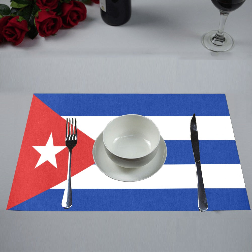Cuba Flag Placemats 12" x 18" (Set of 6)