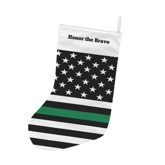 Thin Green Line Flag Christmas Stocking(Made in USA)