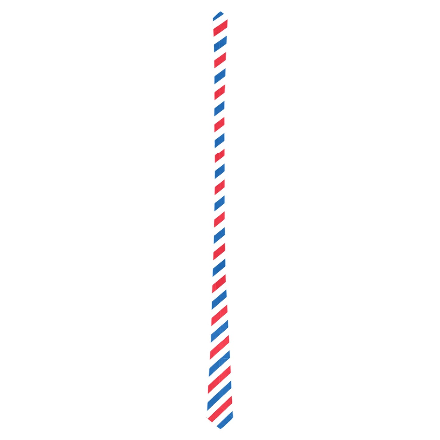 USA/American Flag Inspired Red, White and Blue Striped Pattern Classic Necktie (Two Sides)