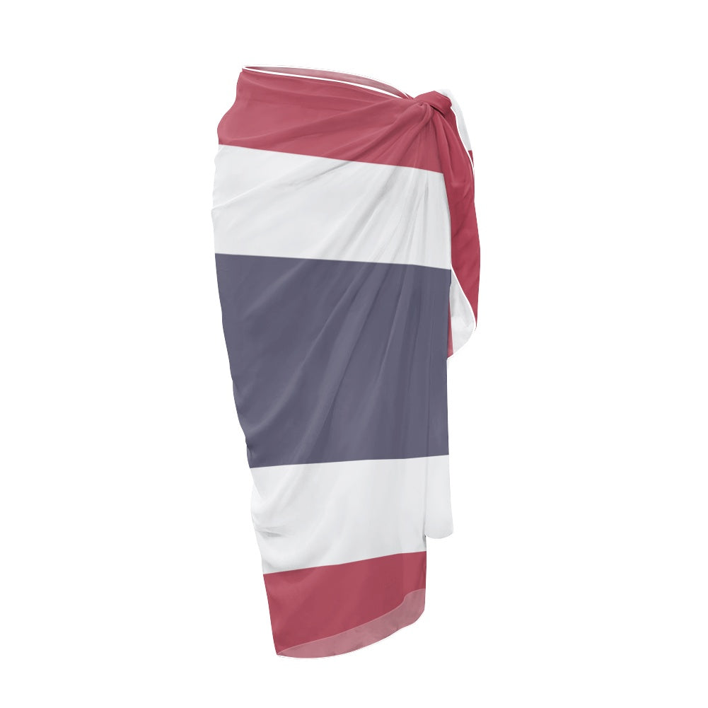 Thailand Flag Inspired Bikini Cover-Up