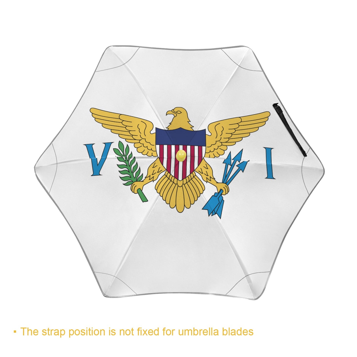 Virgin Islands (US) Flag  Inspired Kids Safe Round Corner Umbrella
