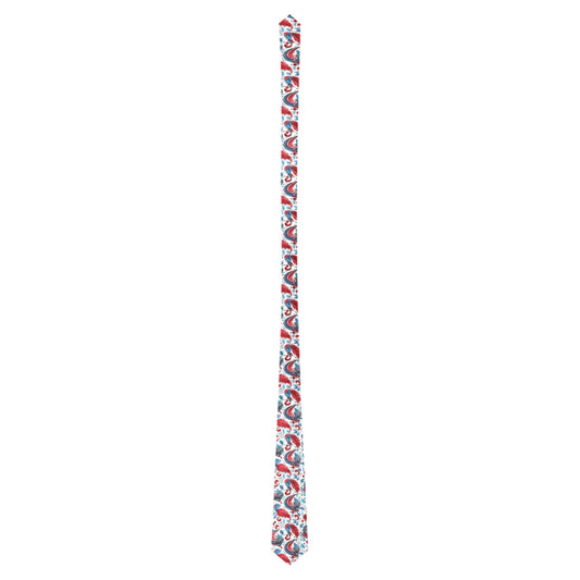USA/American Flag Inspired USA/American Flag Inspired Paisley Pattern Pattern Classic Necktie (Two Sides)