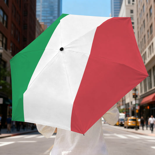 Italy Flag Inspired Mini Compact Umbrella