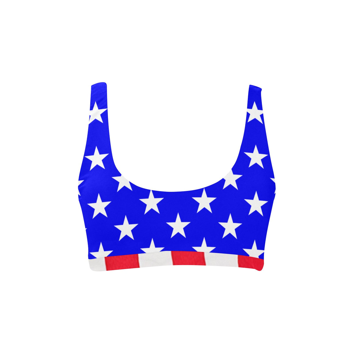 USA/American Flag Inspired Style 1 Sport Bikini Top