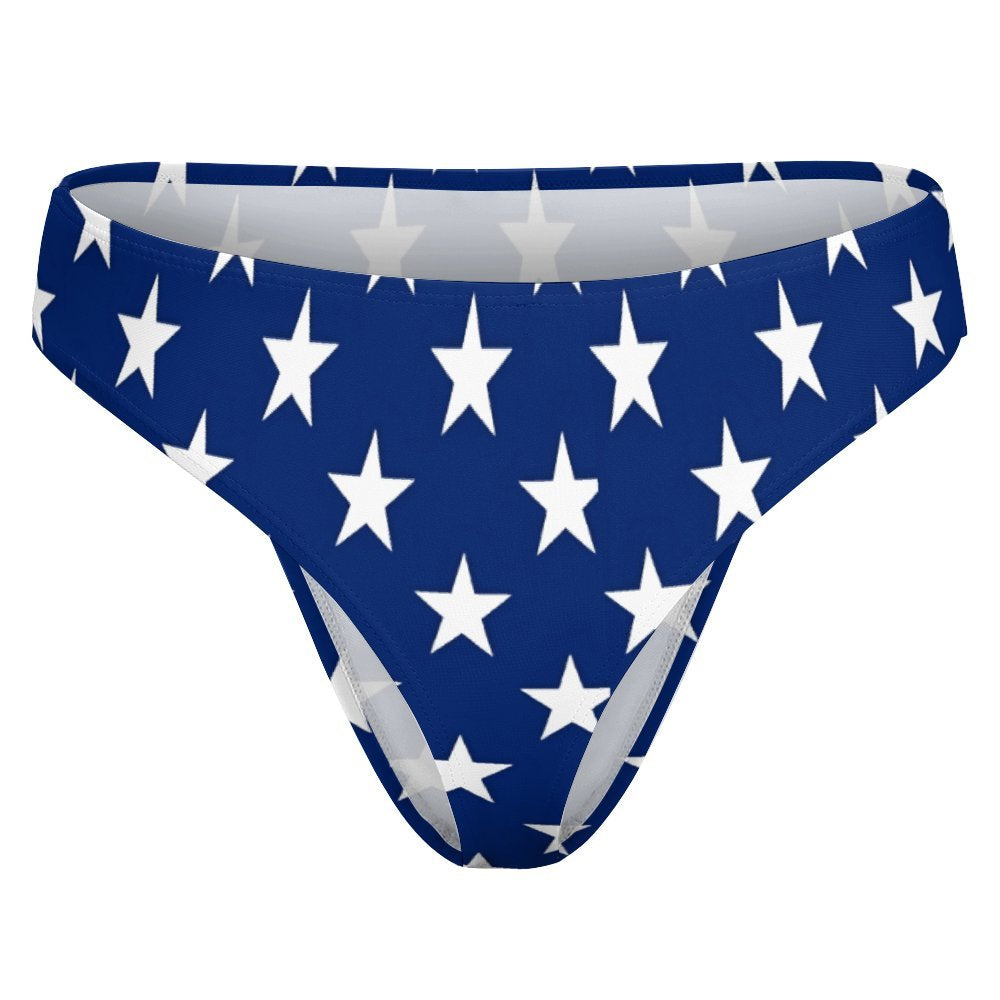 USA/American Flag Inspired Stars T-Back Thong Bikini Style-1