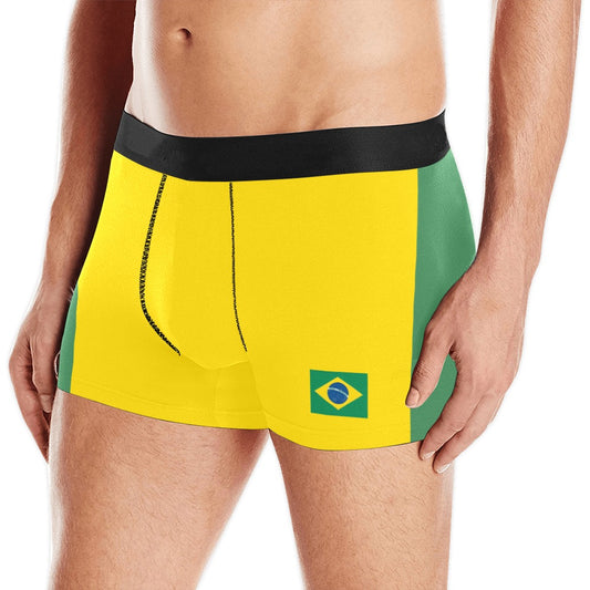 Brazil Flag Inspired Mens Boxer Briefs Made in the USA
