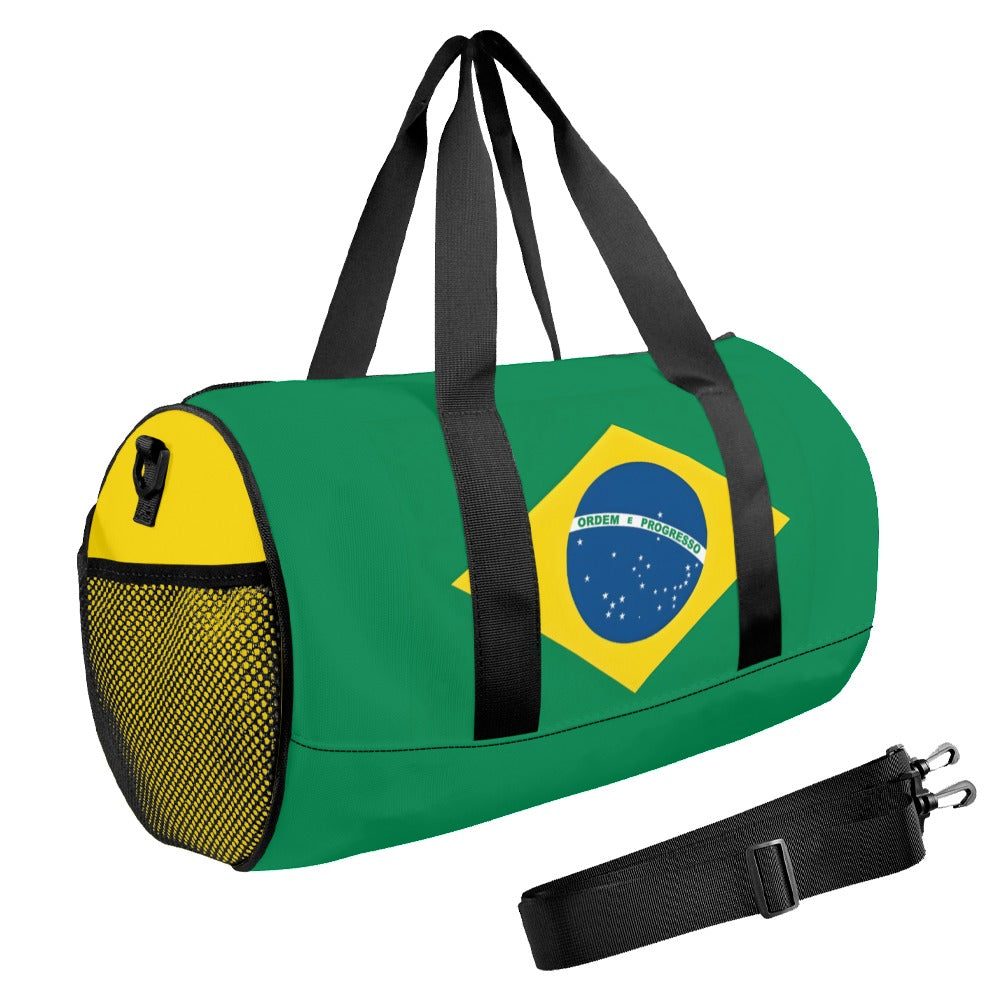 Brazil Flag Inspired Travel Duffel Bag