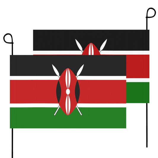 Two Kenyan flags from Luv My Flag brand displayed.