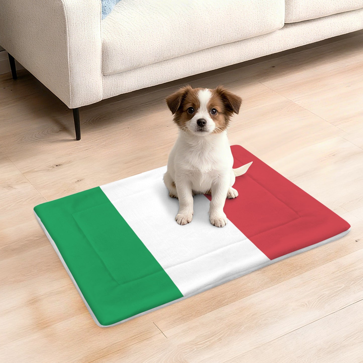 Italy Flag Inspired Pet Mat 25x18inch (Made in the USA)