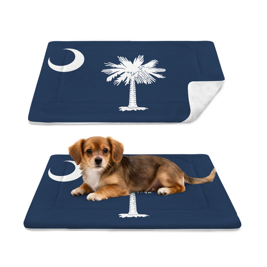 South Carolina Flag Inspired Pet Mat 25x18inch (Made in the USA)