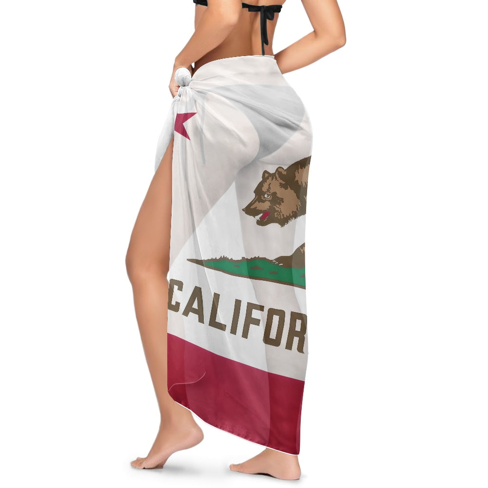 California Flag Inspired Bikini Cover-Up