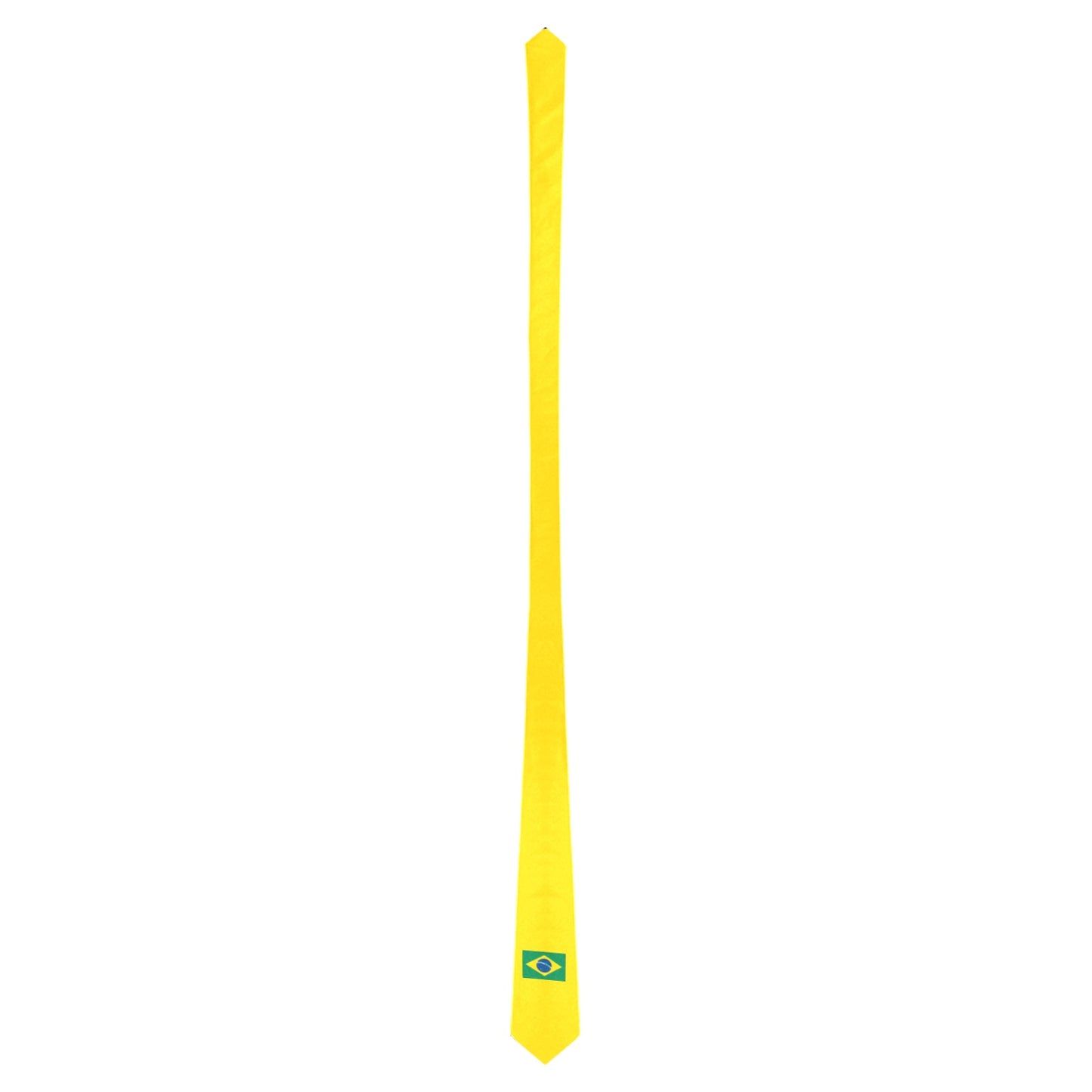 Brazil Flag Inspired Style-2 Classic Necktie (Two Sides)