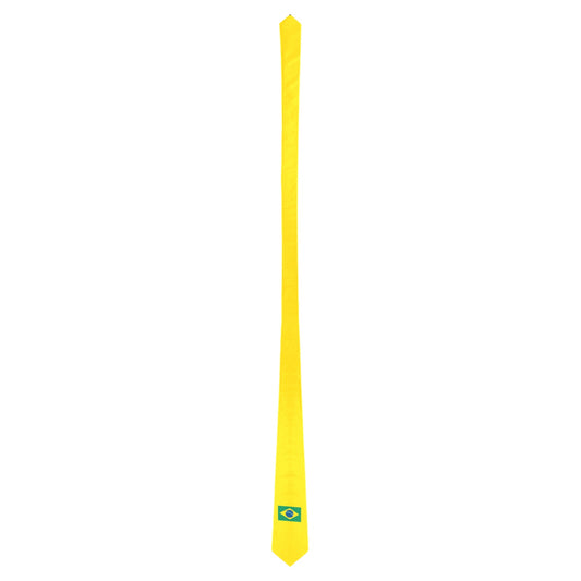 Brazil Flag Inspired Style-2 Classic Necktie (Two Sides)