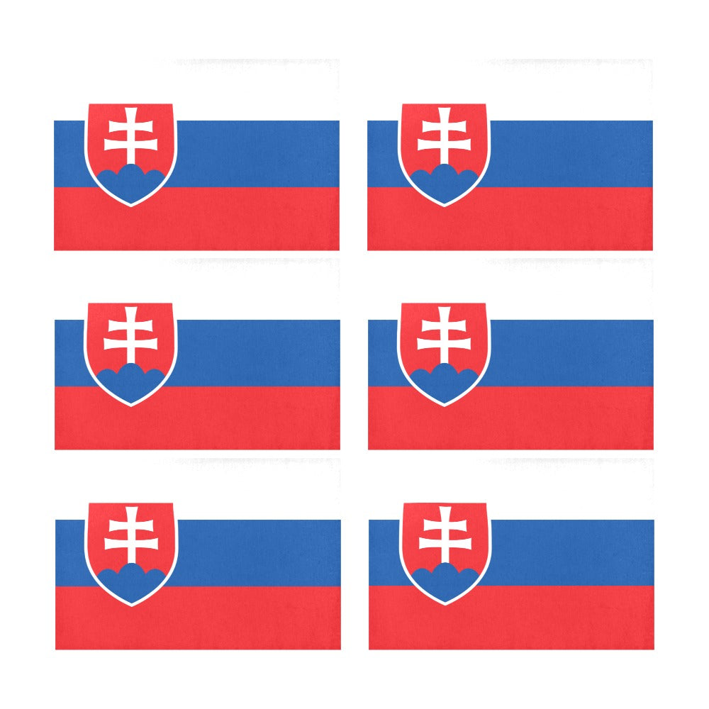Slovakia Flag Placemats 12" x 18" (Set of 6)