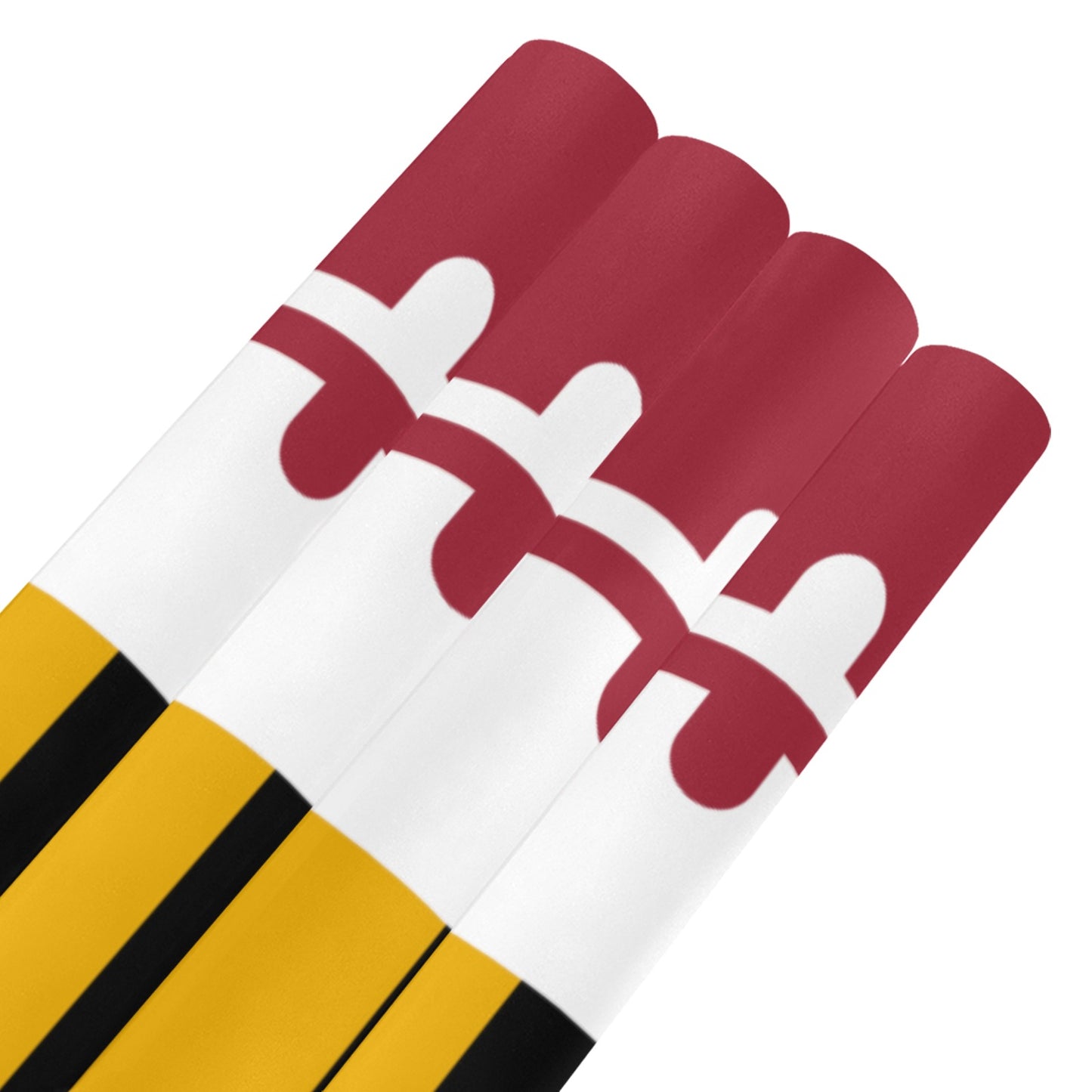 Maryland Flag Inspired Custom Gift Wrapping Paper 58"x 22.5" (4 Rolls)