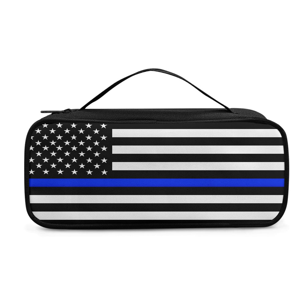 Thin Blue Line Flag Inspired Stethoscope Storage Bag