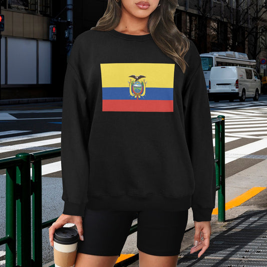Ecuador Flag Unisex Fleece Sweatshirt (Made in the USA)