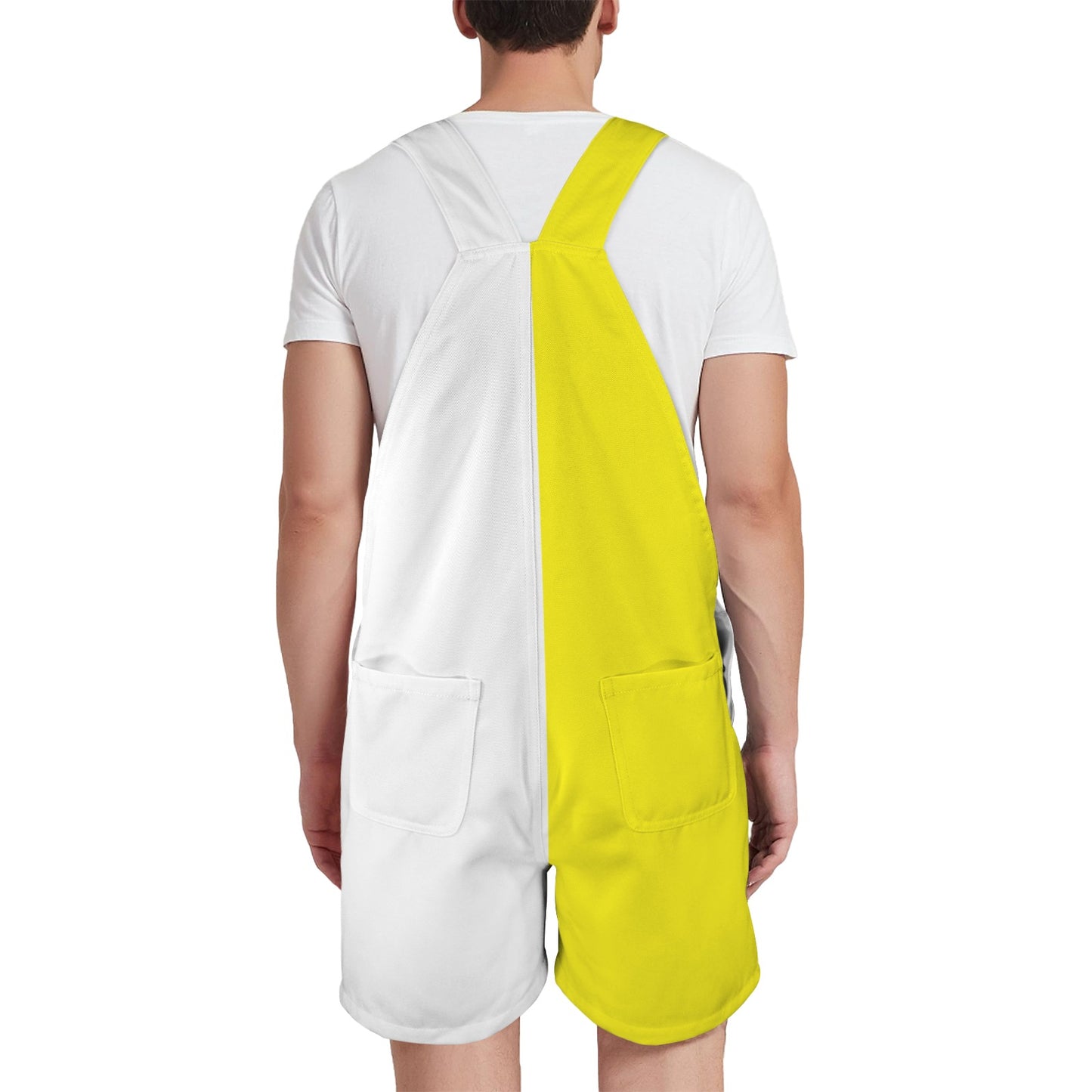 Vatican City Flag Inspired Unisex Suspender Jumpsuit
