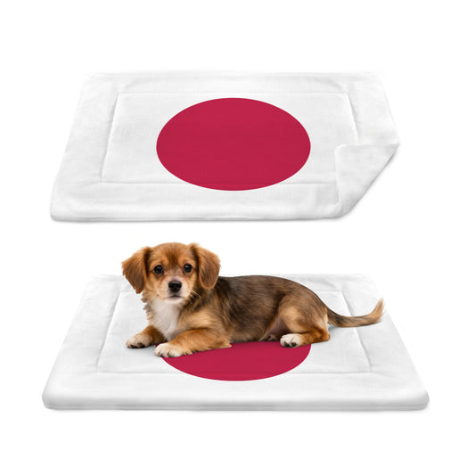 Japan Flag Inspired Pet Mat 25x18inch (Made in the USA)