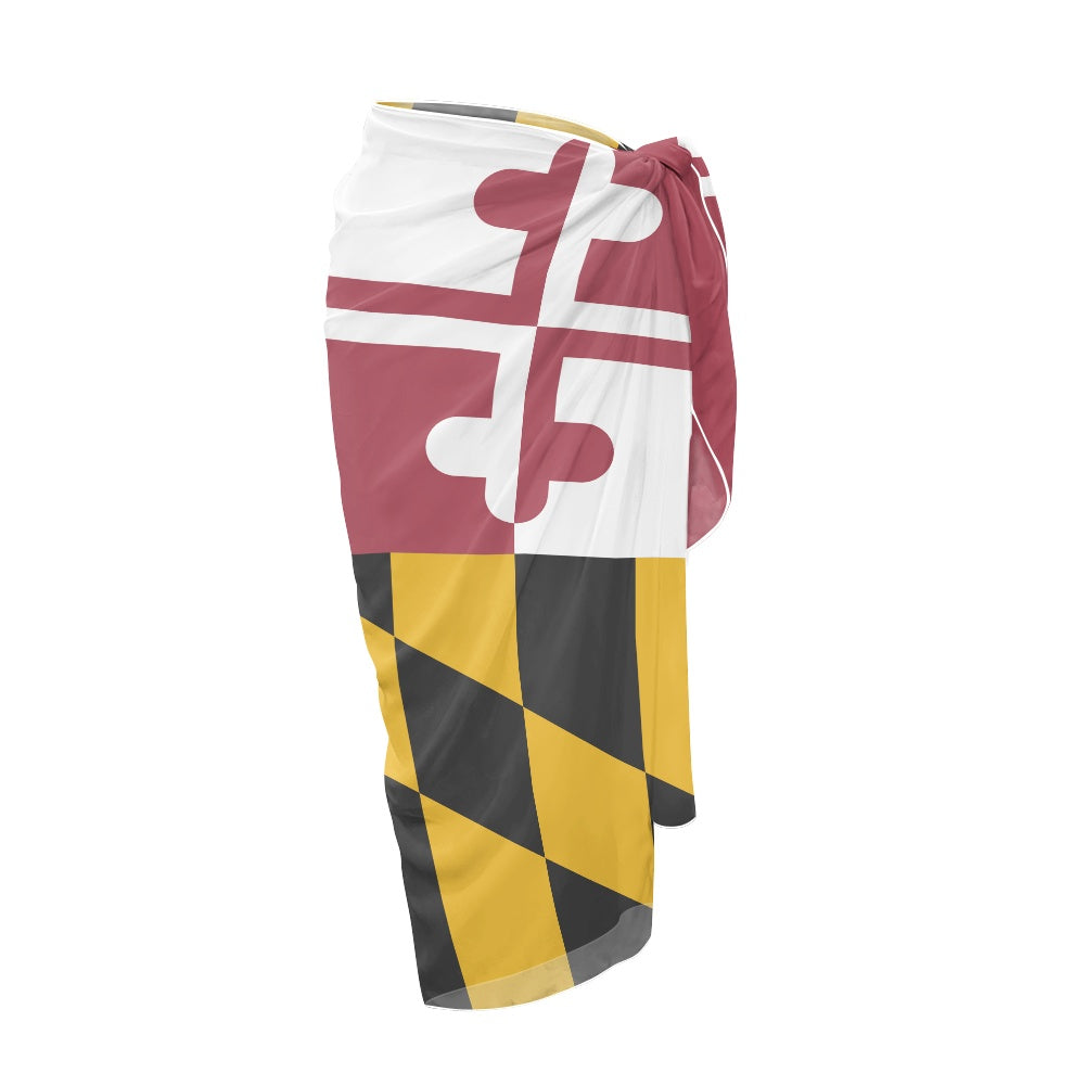 Maryland Flag Inspired Bikini Cover-Up