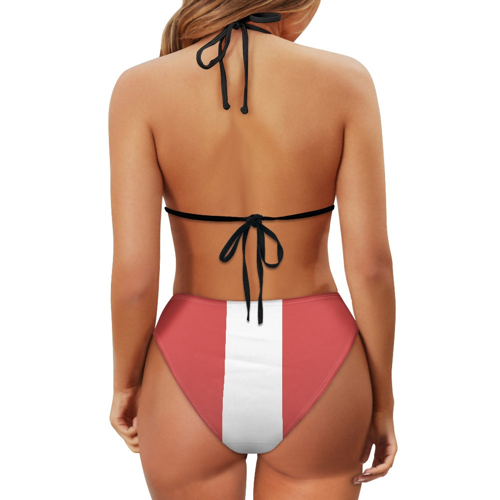 Canada Flag Inspired Women's Bikini