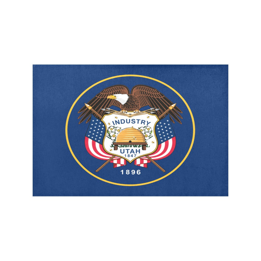 Utah Retired Flag Placemats 12" x 18" (Set of 6)
