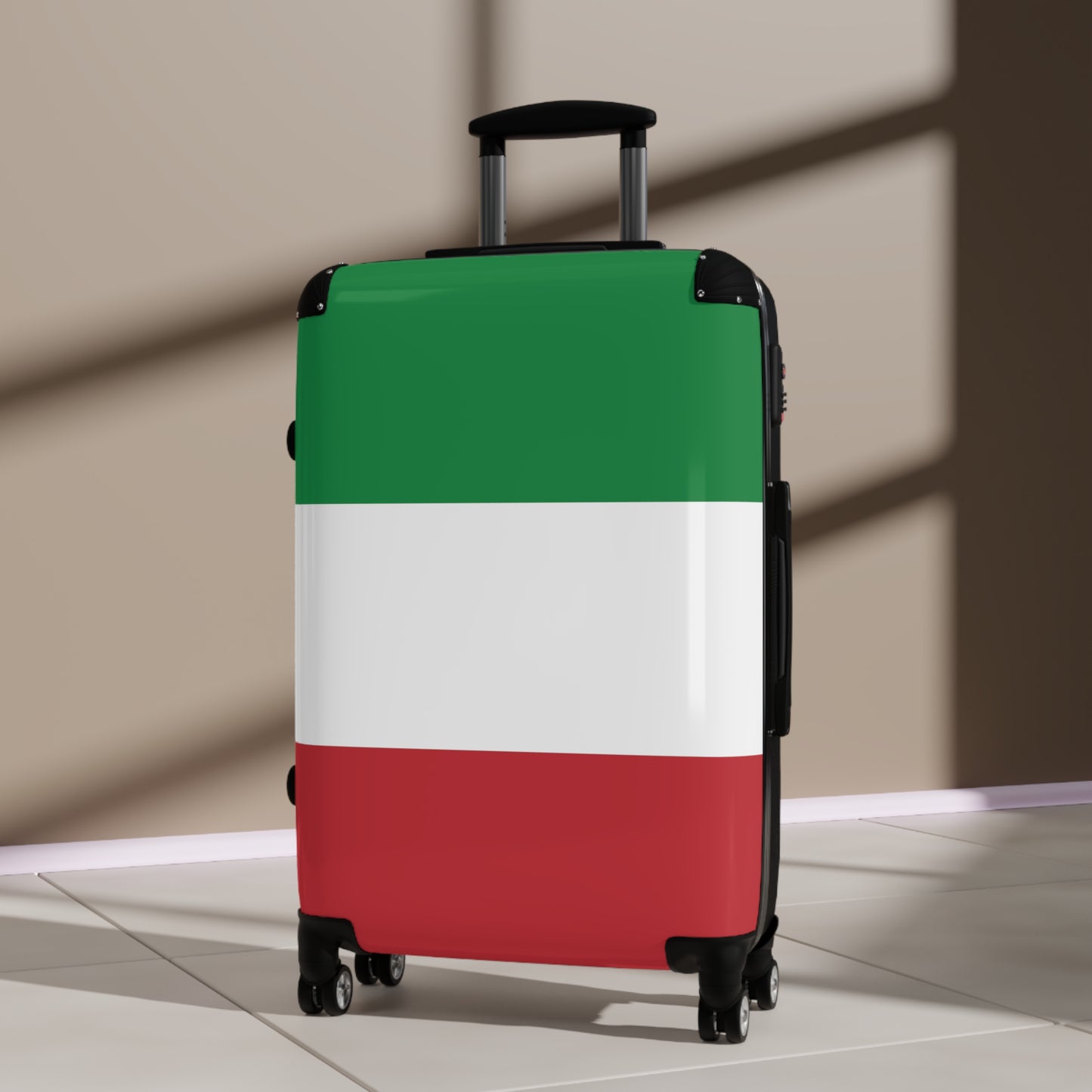 Italy Flag Inspired Suitcase