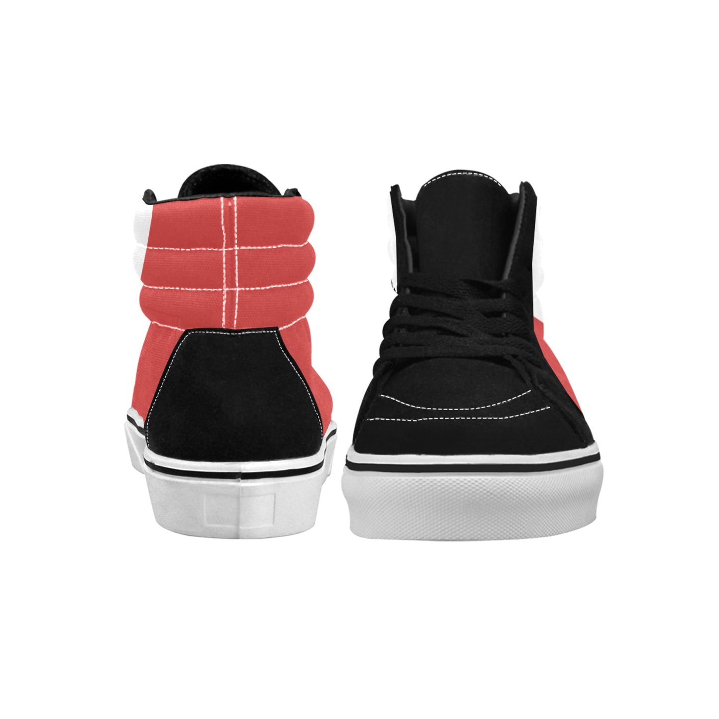 Canada Flag Inspired Women's High Top Canvas Shoes