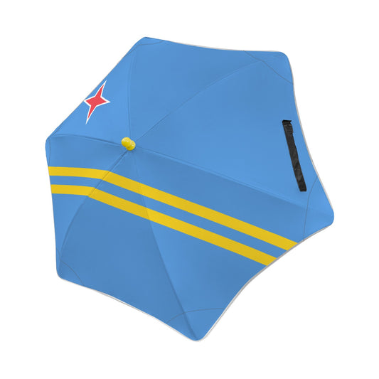 Aruba Flag Inspired Kids Safe Round Corner Umbrella