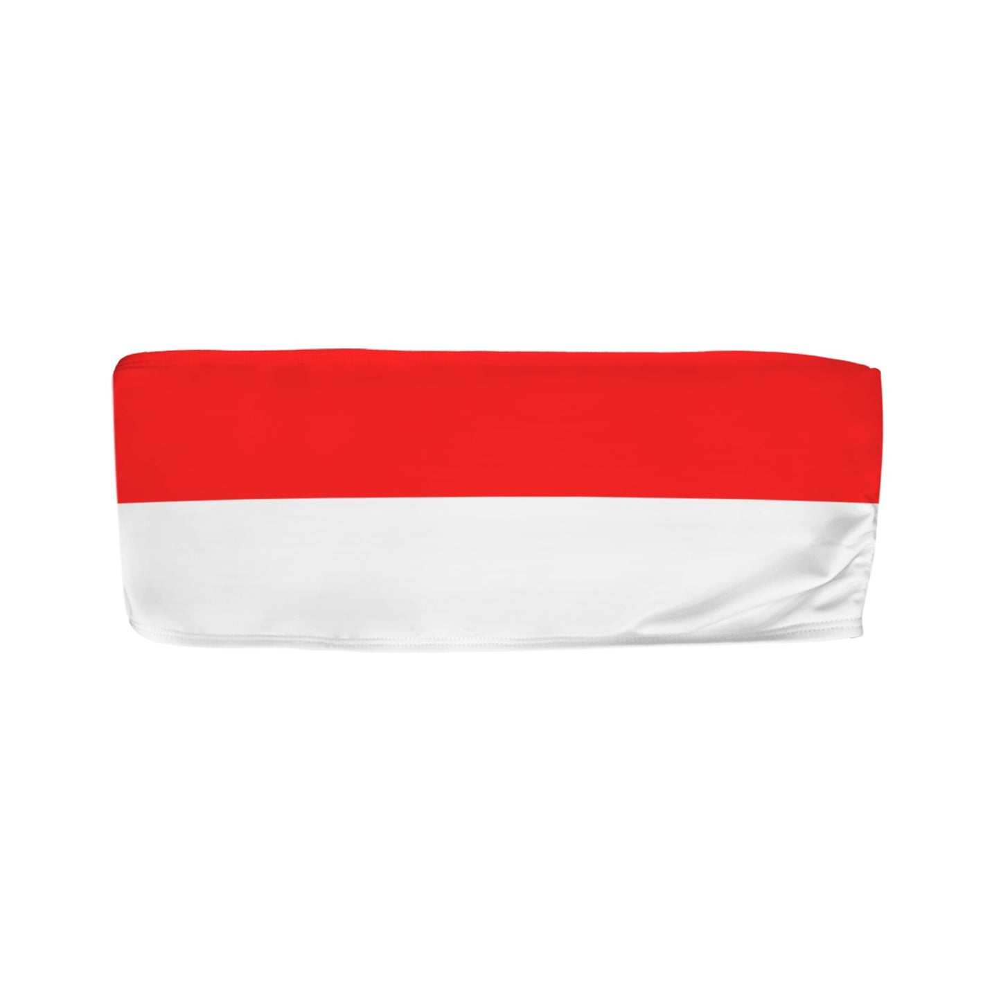 Indonesia Flag Inspired Bandeau Tube Bikini Top