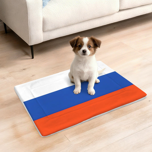 Russia Flag Inspired Pet Mat 25x18inch (Made in the USA)