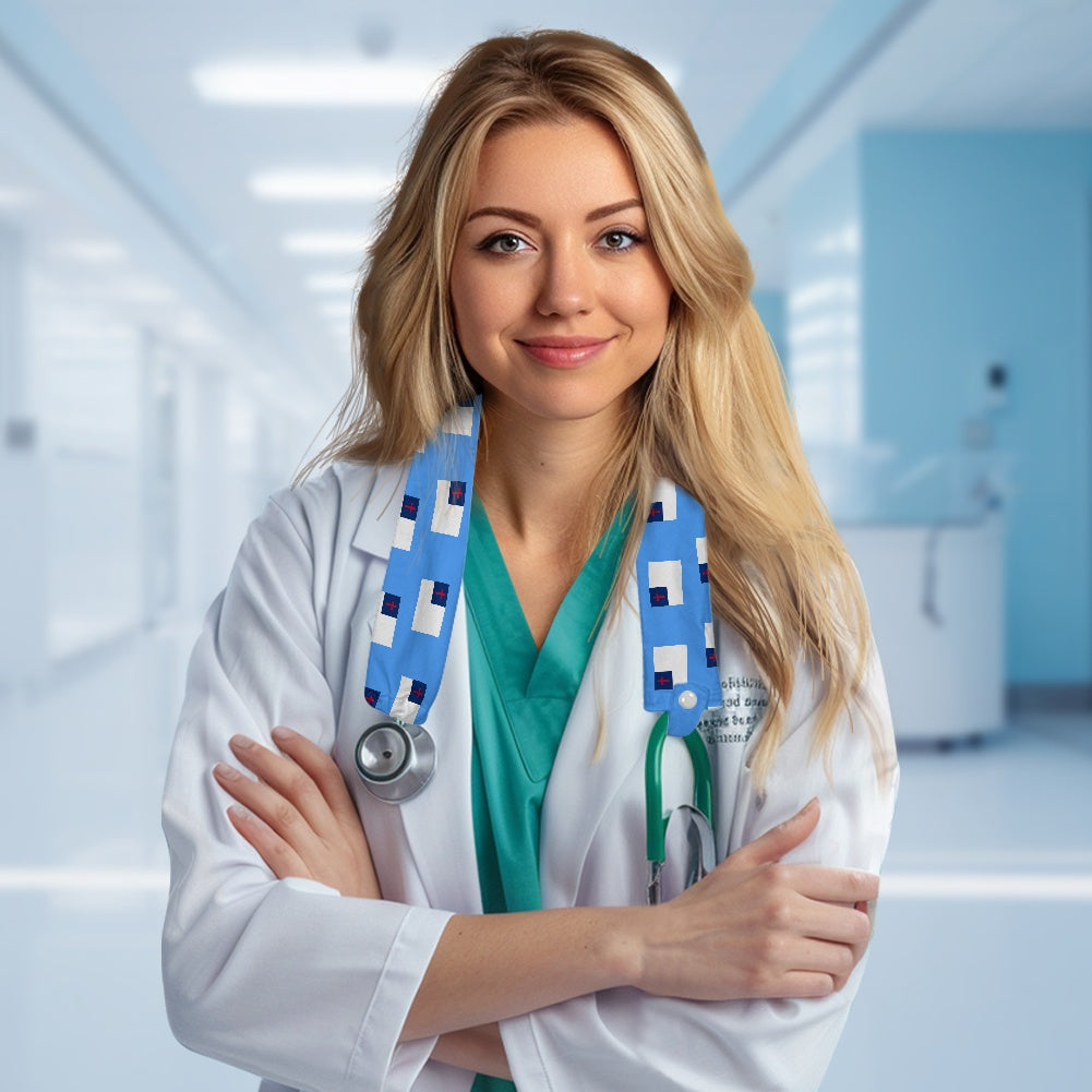Christian Flag Inspired Stethoscope Protective Cover
