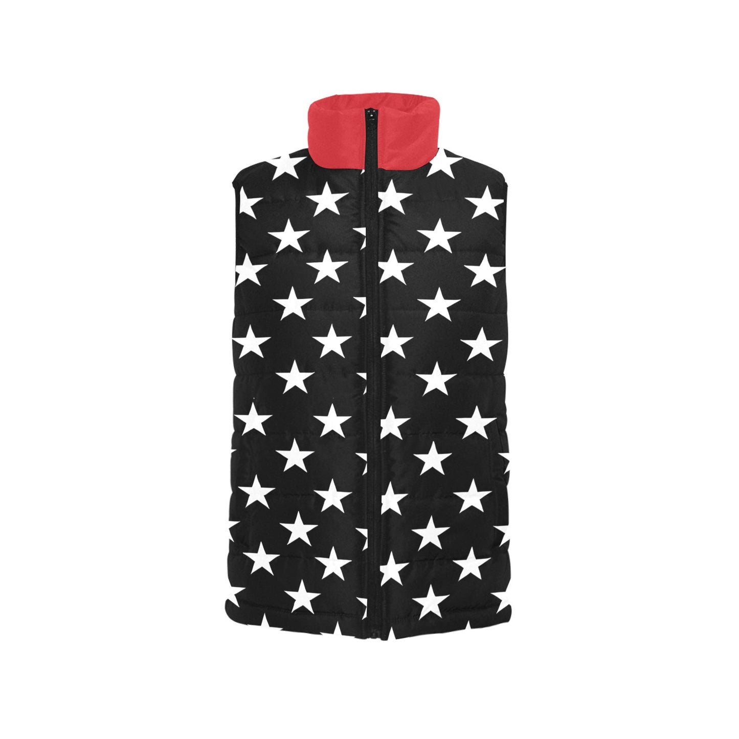 Thin Red Line Flag Inspired Women's Padded Vest