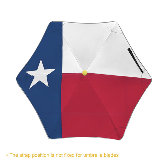 Texas Flag Inspired Kids Safe Round Corner Umbrella