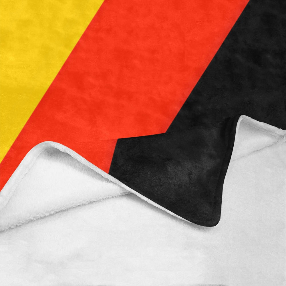 [Luv My Flag] blanket with German flag design, folded.