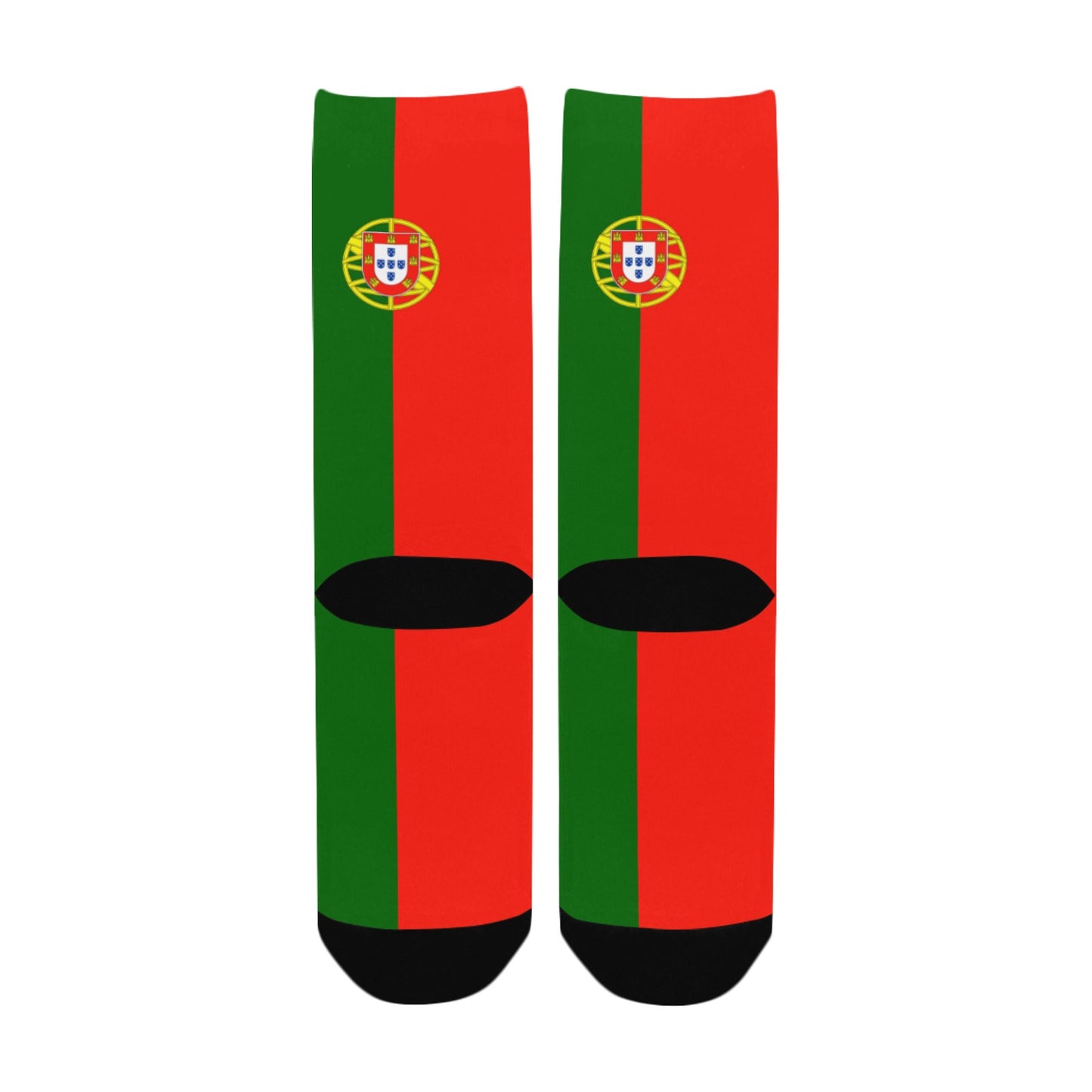 Portugal Flag Inspired Women's Custom  Socks | Ships from USA