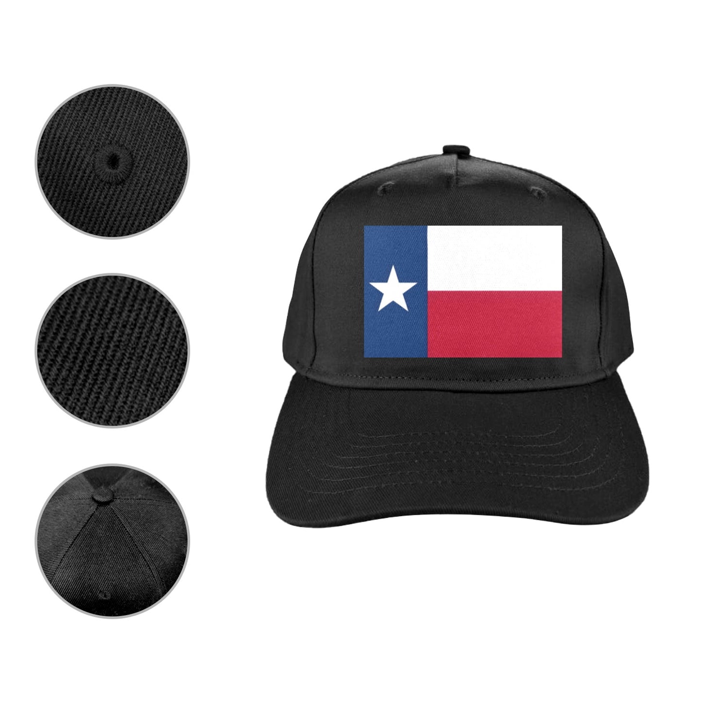 Texas Flag Baseball Cap (Made in USA)