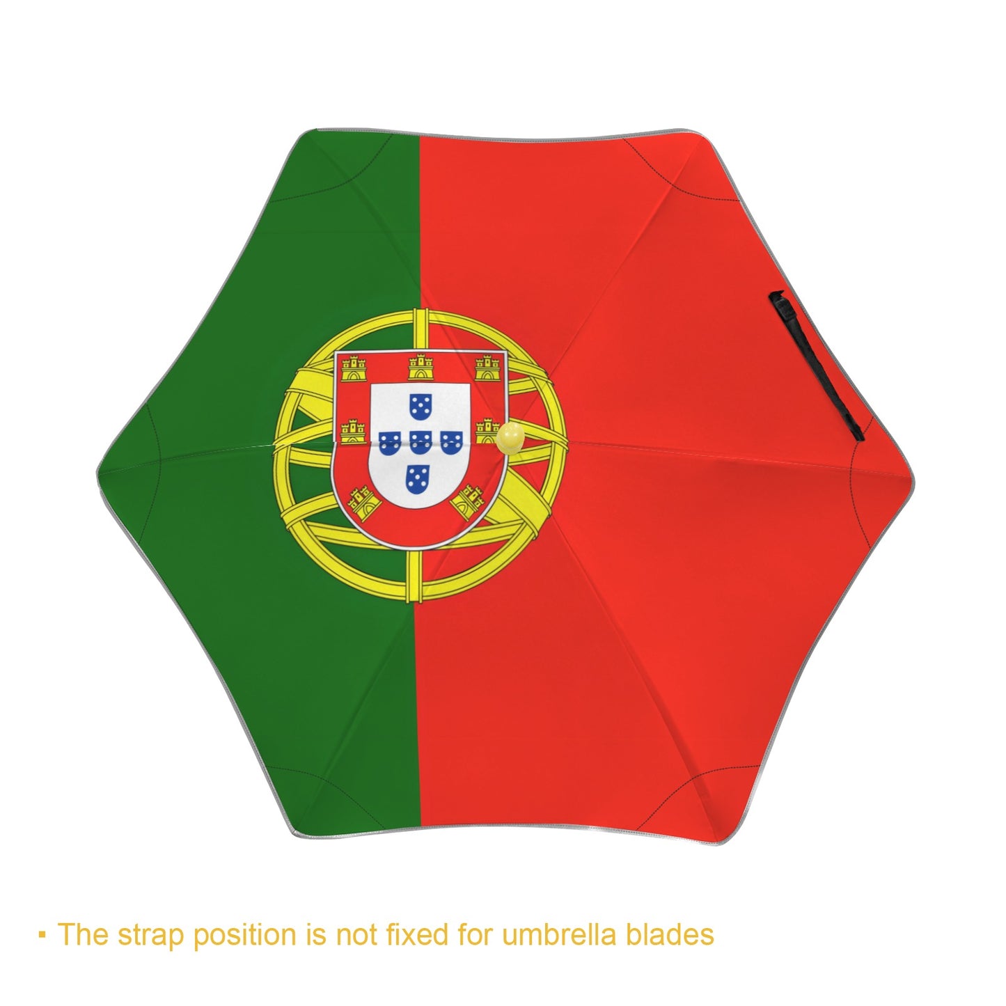 Portugal Flag Inspired Kids Safe Round Corner Umbrella